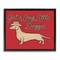 Stupell Industries Long Little Doggie Floater Framed Canvas Wall Art Design by Jedco Brands, Inc.